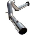 Exhaust Systems - DPF Back Exhaust Systems - MBRP Performance Exhaust - MBRP S6026AL | 4" DPF Back Single Exhaust - Aluminized w/ Tip For GM 07.5-10  6.6L Duramax LMM