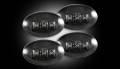 Lighting - Fender & Turn Signal Lenses - RECON - RECON 264132BK | LED Dually Fender Lights - SMOKED For Ford Superduty 99-10