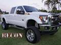 RECON - Ford Superduty F-250 to F-550 2011-2016 Recon Smoked Headlights w/ CCFL Halos & Tail Lights & Third Brake Light & Side Mirror Light Lighting Package - Image 12