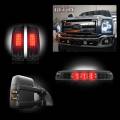Lighting - Lighting Combo Packages - RECON - Ford Superduty F-250 to F-550 2011-2016 Recon Smoked Headlights w/ CCFL Halos & Tail Lights & Third Brake Light & Side Mirror Light Lighting Package