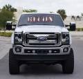 RECON - Ford Superduty F-250 to F-550 2011-2016 Recon Smoked Headlights w/ CCFL Halos & Tail Lights & Third Brake Light & Side Mirror Light Lighting Package - Image 5